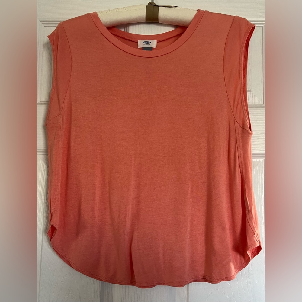 Women’s Cropped Tank Top in Orange SZ Large